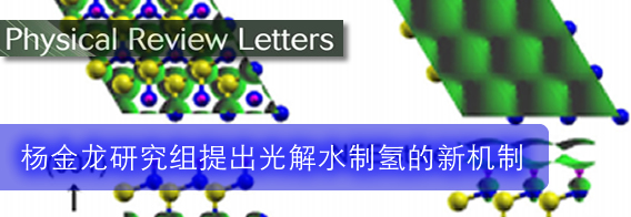 杨金龙课题组提出光解水制氢的新机制