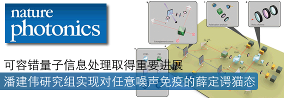 可容错量子信息处理取得重要进展:中国科大实现对任意噪声免疫的薛定谔猫态