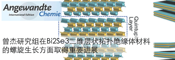 Bi2Se3二维层状拓扑绝缘体材料的螺旋生长取得重要进展