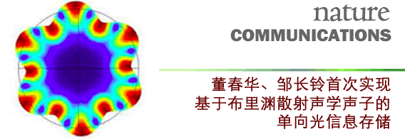 中国科大首次实现基于布里渊散射声学声子的单向光信息存储