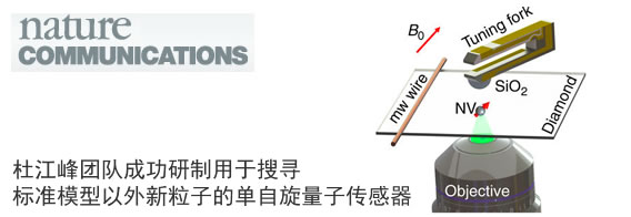 杜江峰团队研制成功用于搜寻标准模型以外新粒子的单自旋量子传感器