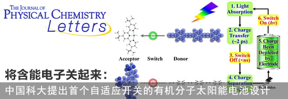 将含能电子关起来:中国科大提出首个自适应开关的有机分子太阳能电池设计