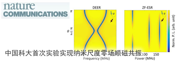 中国科大首次实验实现纳米尺度零场顺磁共振