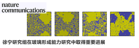 徐宁研究组在玻璃形成能力研究中取得重要进展